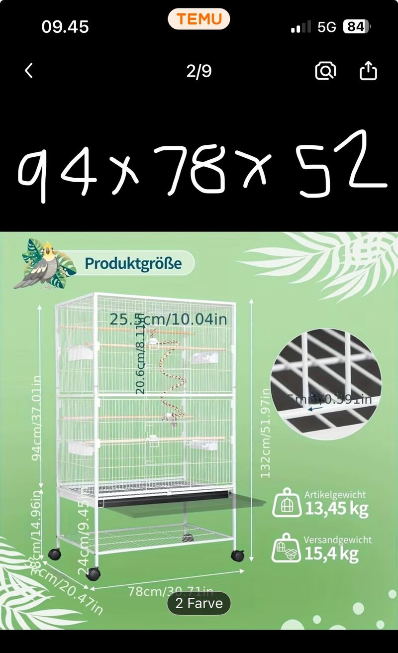 Can I buy a cage from TEMU?