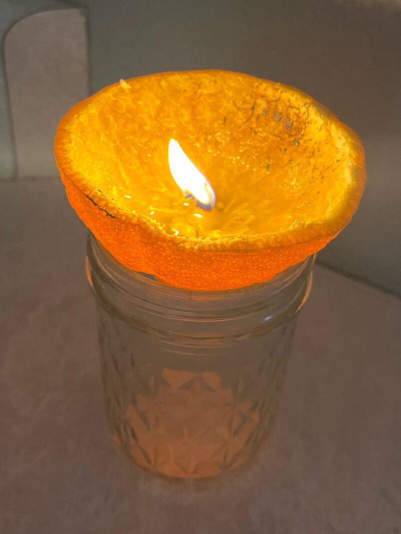 Orange candle