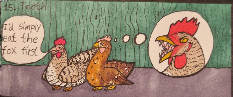 Drawing of my girls Forest and The Hawk