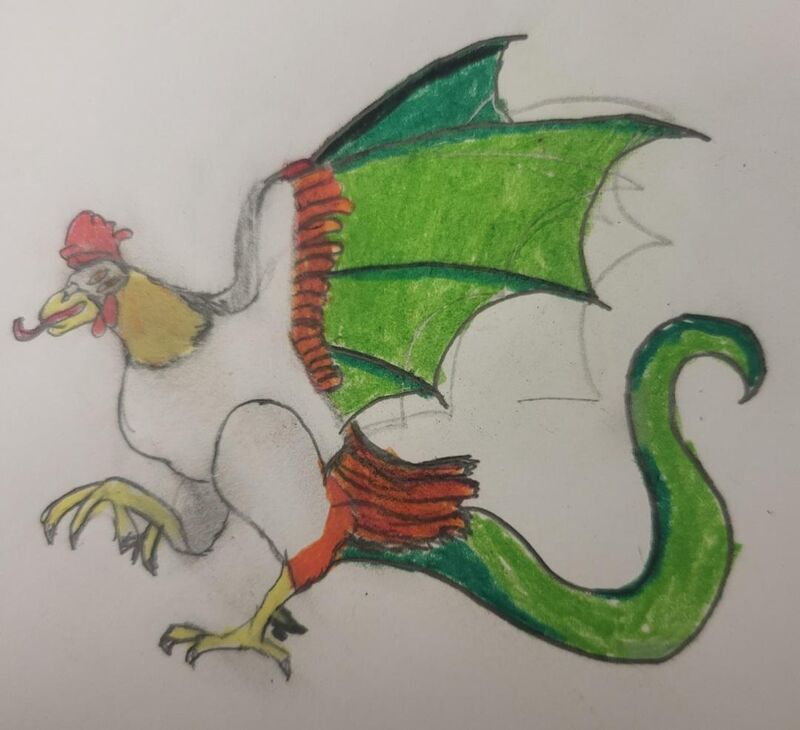 My kid was asked to draw his worst fear